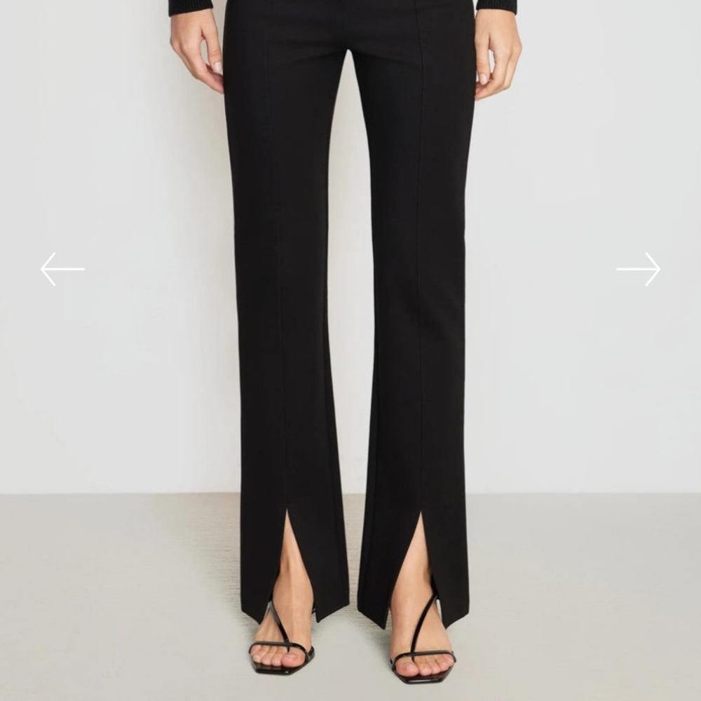 Modern Citizen Cass Black ponte front split pant